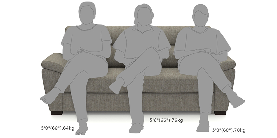 Radolf Fabric Sofa 6Seater